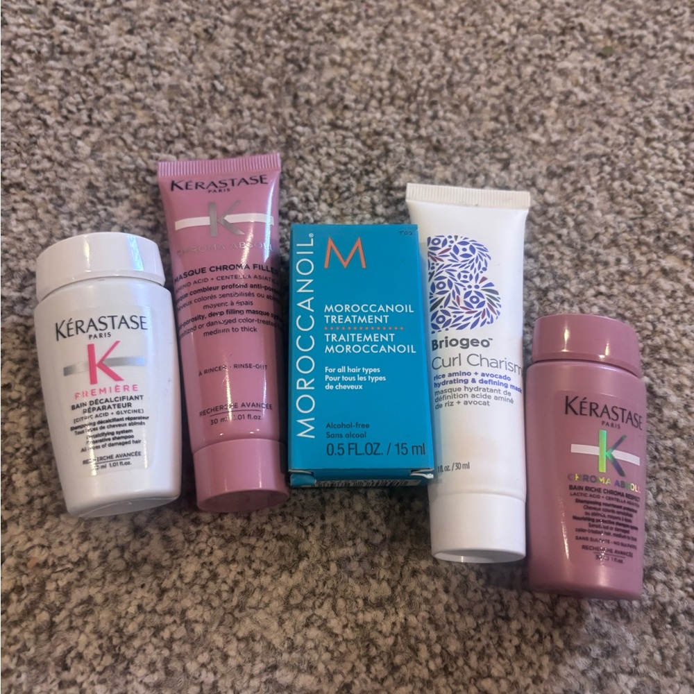 Kerastase, Briogeo, and Moroccan Oil